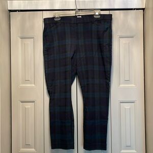 Black watch plaid pants